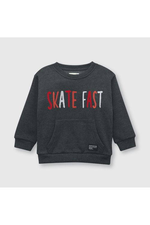 Polerón Skate De Niño Gris Colloky