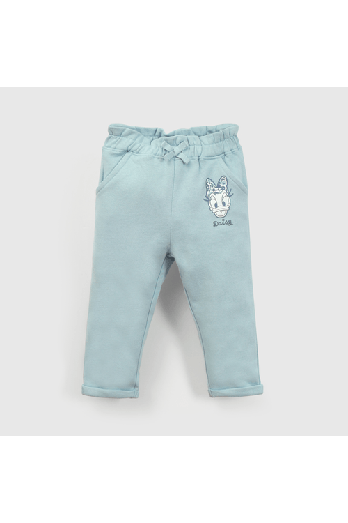 Pantalón buzo Disney Niña celeste
