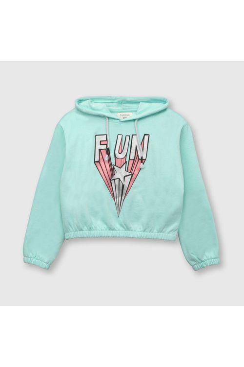 Polerón De Niña Fun Celeste Colloky