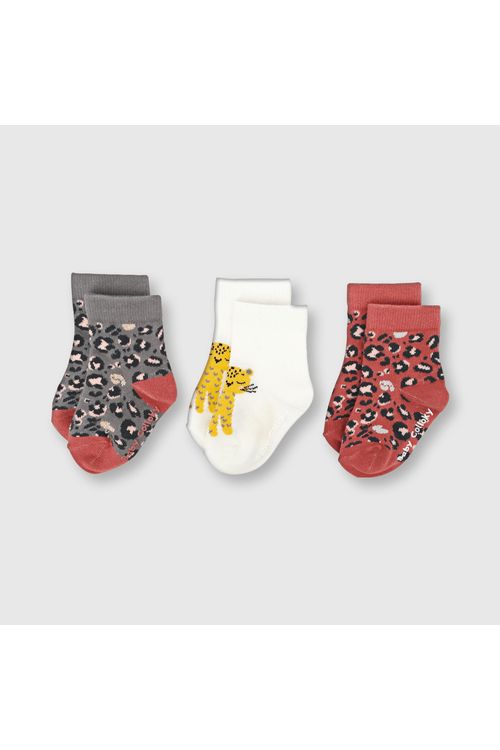 Medias De Bebé Niña 3 Pack Animal Print Colloky