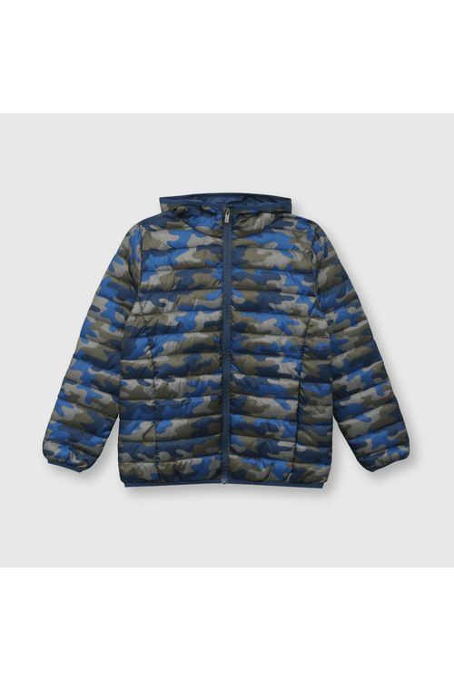 Casaca De Niño Camuflada Azul Colloky