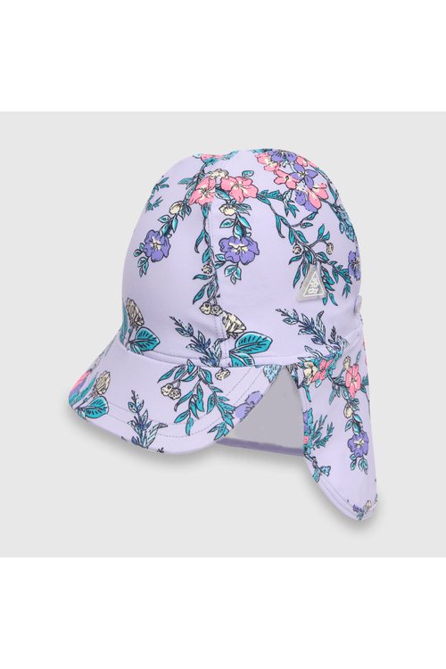 Gorro de bebe niña con filtro Uv lila