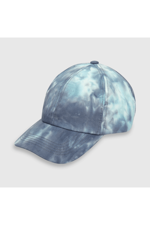 Gorro de niño tie dyed azul