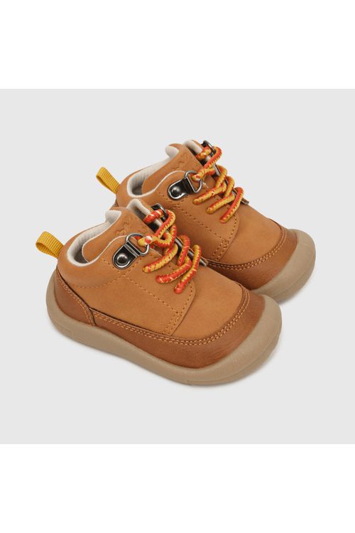 Botin Para Niño Clasico Cordon Café Colloky