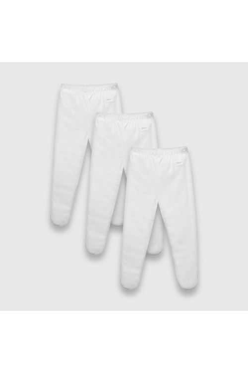 Panty ballerina de bebe 3 pack de algodón blanca