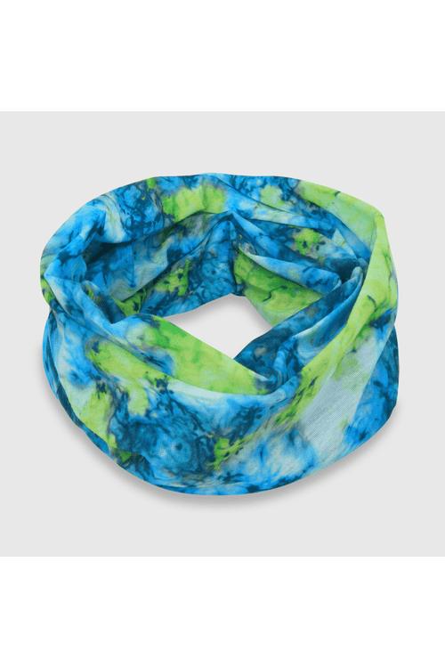 Cuello estampado multiuso verde