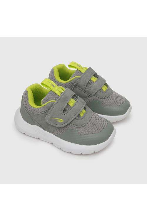 Zapatilla Deportiva De Niño 1 Velcro Gris Colloky