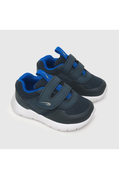 Zapatilla Deportiva C74 Con Velcro Niño Azul Colloky