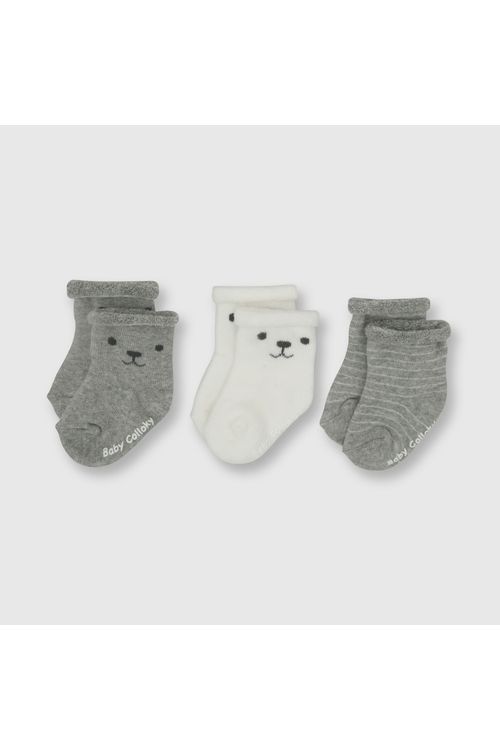 Medias De Bebé Niño 3 Pack Gris (14-16 Calzado) Colloky