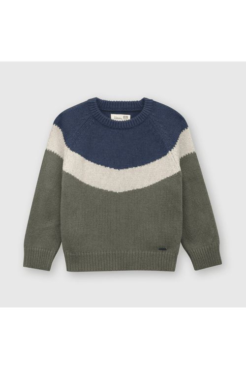 Sweater De Bebé Niño Vintage Verde Colloky