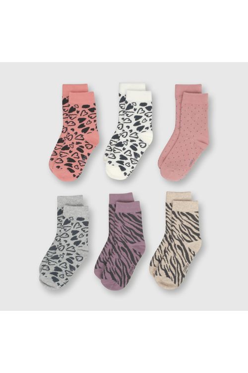 Medias De Niña Pack De 6 Multicolor (23-37 Calzado) Colloky