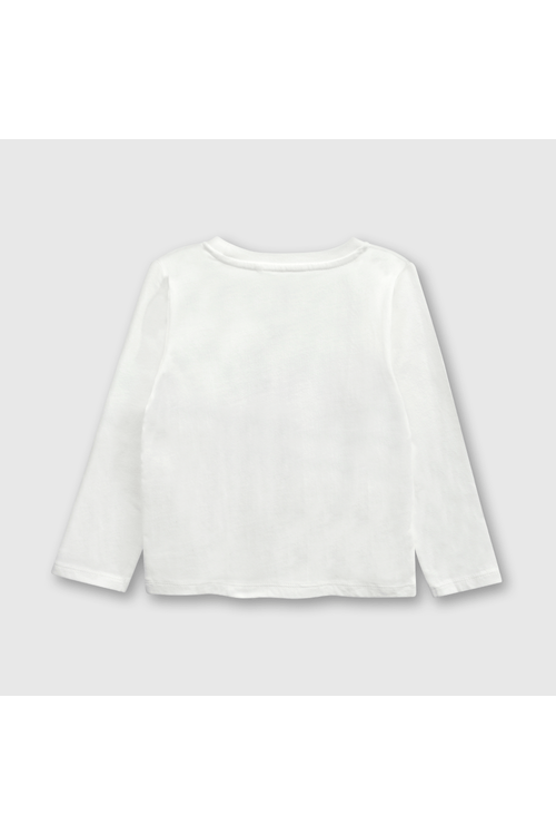 Polo ML de niño play and learn off white
