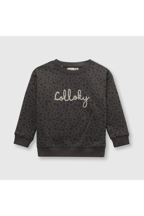 Polerón De Bebé Niña Animal Print Gris Colloky