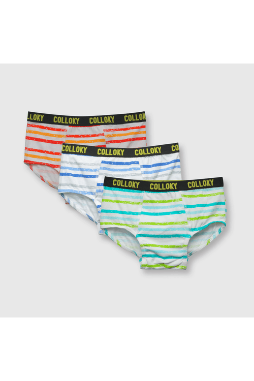 Calzoncillo de niño 3 pack estampado blanco