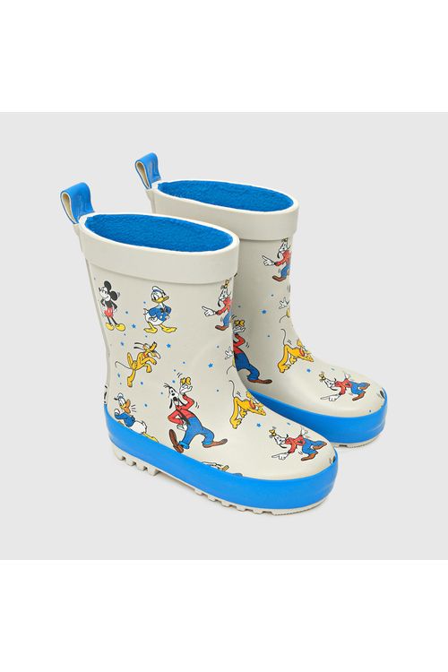 Bota Para Niño Agua Mickey Y Amigos Gris Colloky