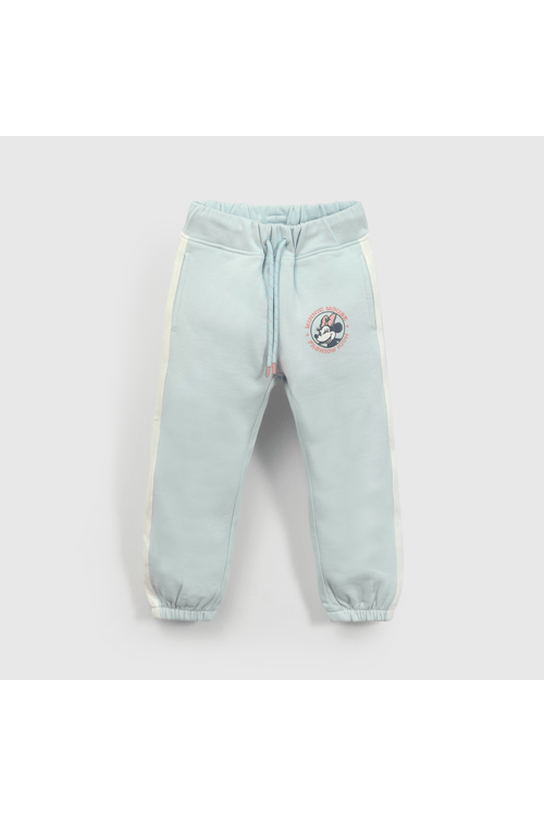 Pantalón buzo Disney Niña celeste
