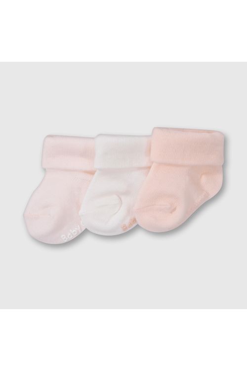 Medias Cortas De Bebés Rosado Colloky