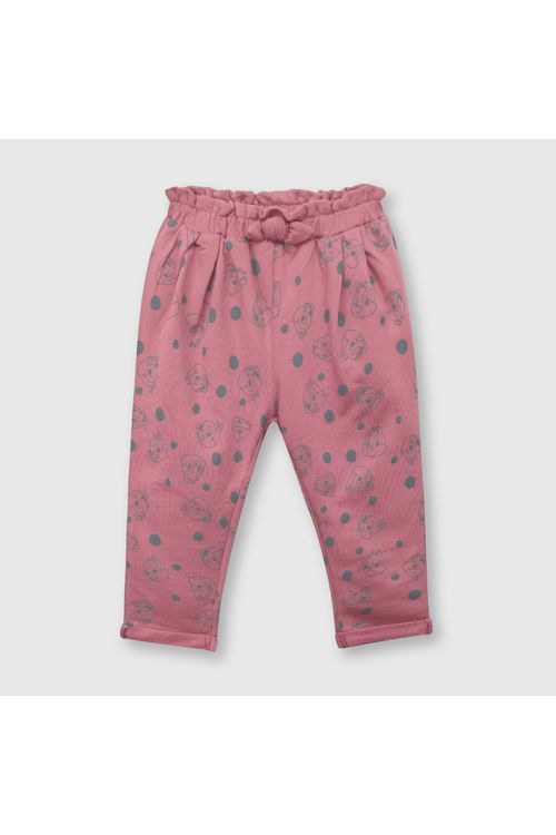 Pantalón De Bebé Niña Chip & Dale Rosa Colloky