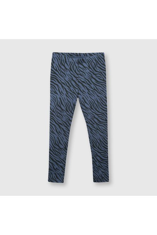 Leggings De Niña Estampada Azul Colloky