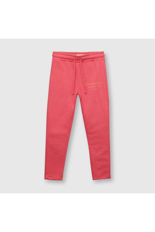 Pantalón De Niña De Buzo Estampado Fucsia Colloky