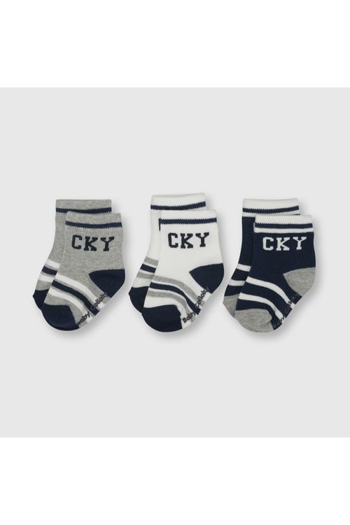 Pack De 3 Medias Cky Bebé Niño Gris (14-25 Calzado) Colloky