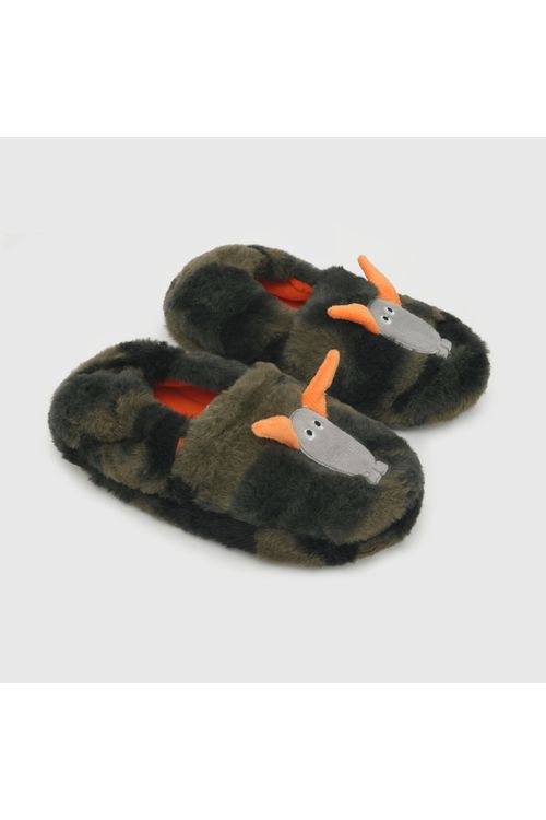 Pantufla De Niño, Elástico, Monster(28 A 38) Colloky