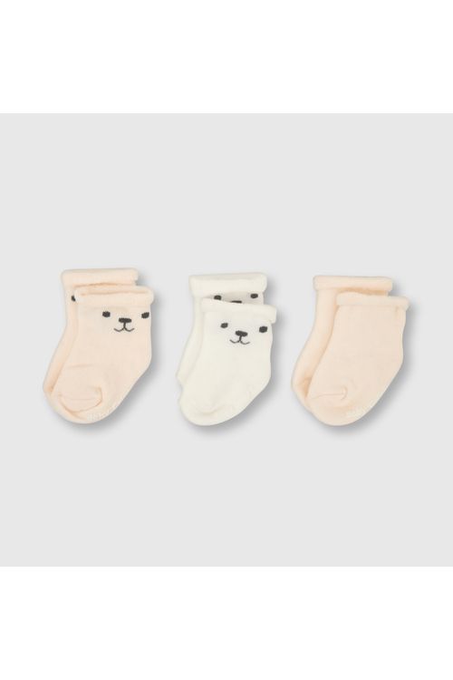 Medias De Bebé Niña 3 Pack Rosado (14-16 Calzado) Colloky