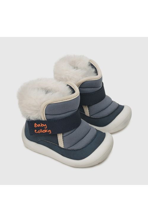 Bota Para Niño N Indoor Velcro Azul Colloky