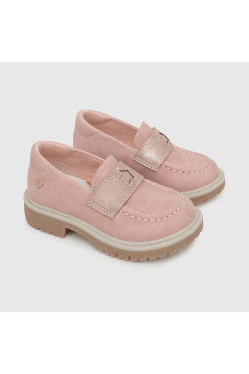 Zapato De Niña Mocasin Rosa Colloky