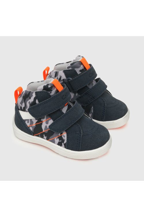 Zapatilla De Niño 2 Velcros Caña Media Azul Colloky