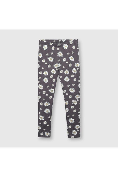 Leggings De Niña Estampado Negro Colloky