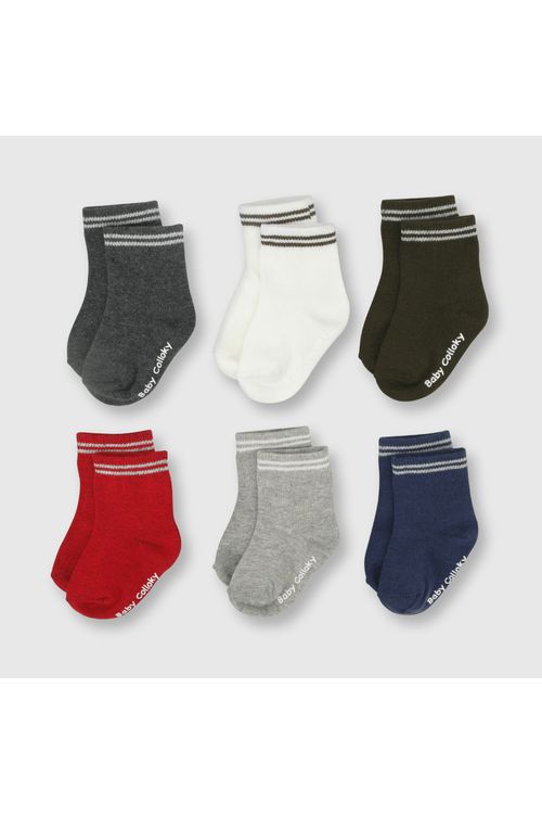 Medias De Bebé Niño 6 Pack Azul (14-25 Calzado) Colloky