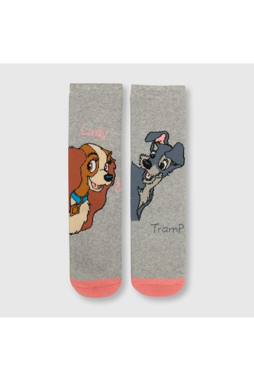 Medias De Niña Antideslizante (23 A 37) Gris Colloky