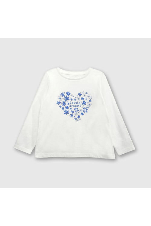 Polo de niña corazon de niña corazón off white