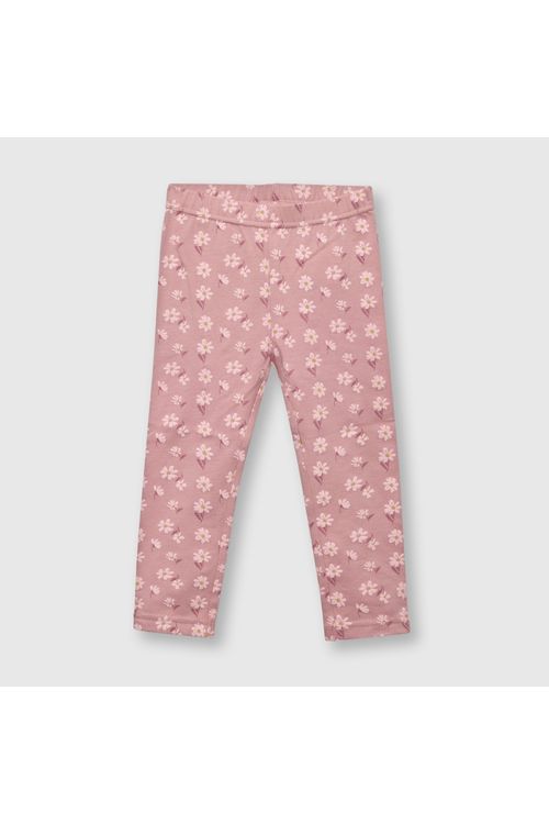 Leggings De Bebé Niña Estampada Rosa Colloky