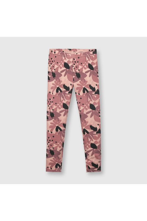 Leggings De Niña Estampada Rosa Colloky