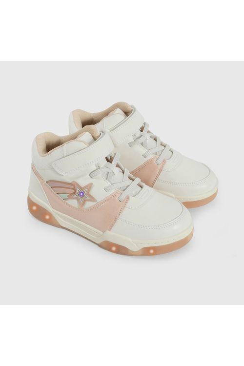 Zapatilla De Niña Luces Blanco