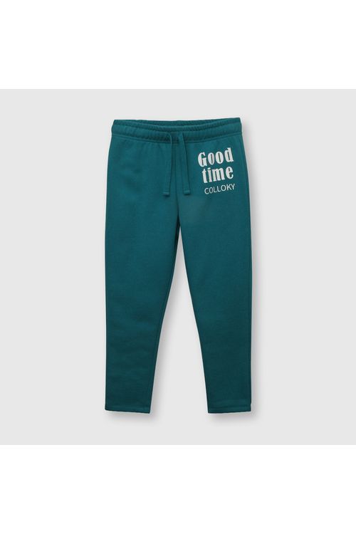 Pantalón De Niño De Buzo Estampado Celeste Colloky
