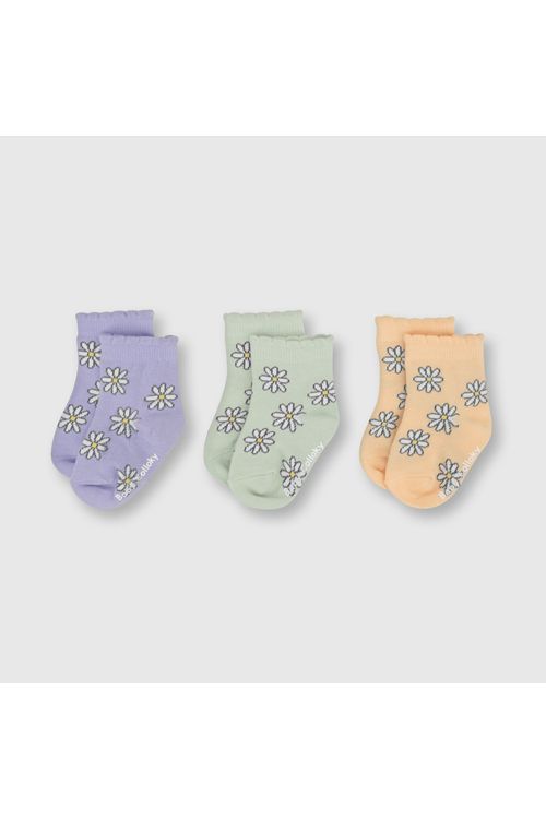 Medias De Bebé Niña 3 Pack Verde (0 A 48 Meses) Colloky
