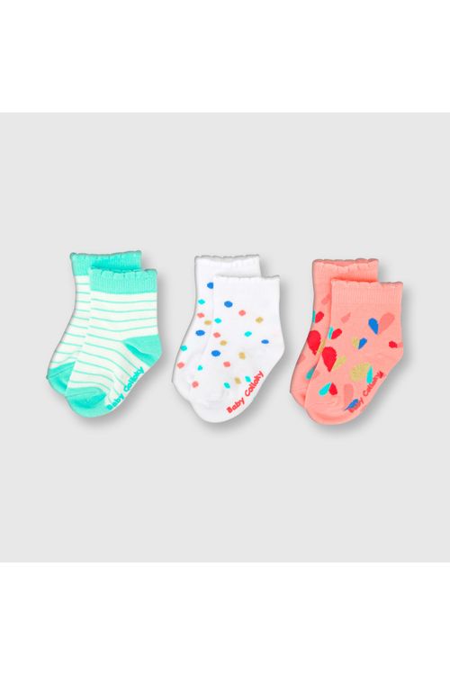 Medias De Bebé Niña 3 Pack Colloky