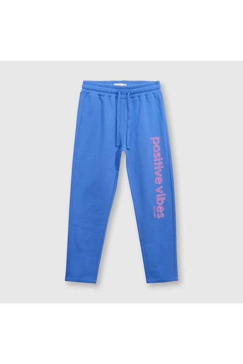 Pantalón buzo de niña royal blue