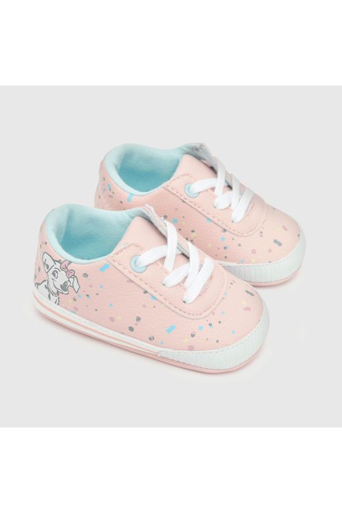 Zapatilla Dalmata Con Cordones Para Niña Rosa Colloky