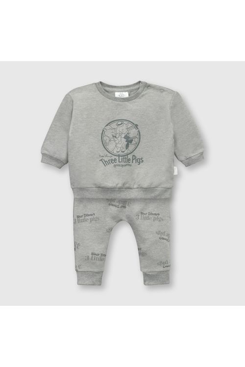 Conjunto De Bebé Niña Disney 100 Gris Colloky