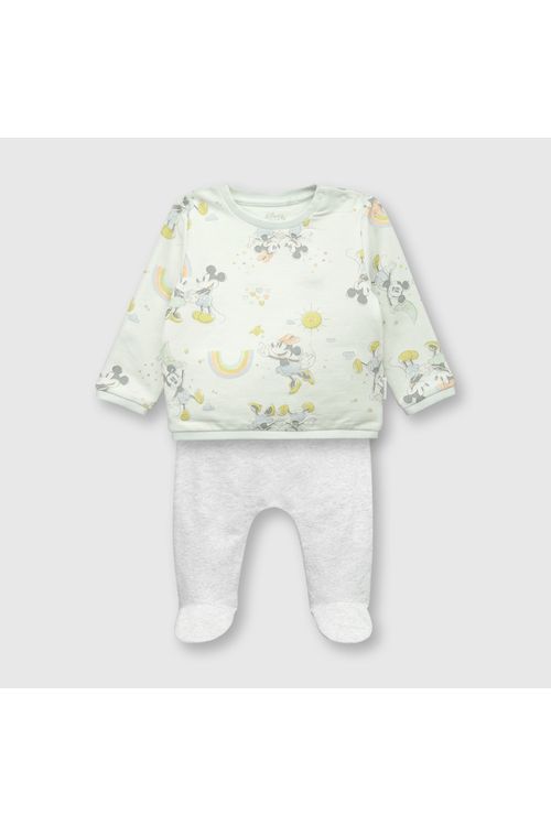 Clemente De Bebé Niña Minne Y Mickey Celeste Colloky