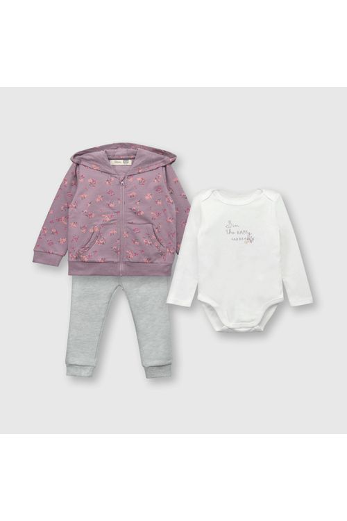 Conjunto De Bebé Niña Ludico Violeta Colloky