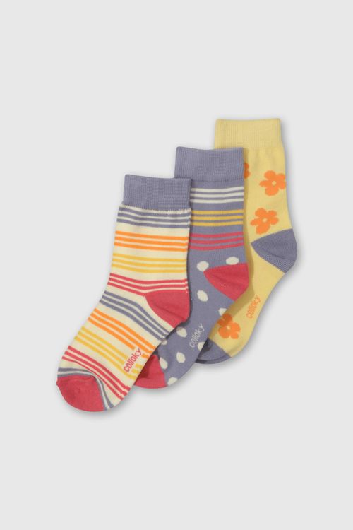 Medias 3/4 De Niña Colección Morado