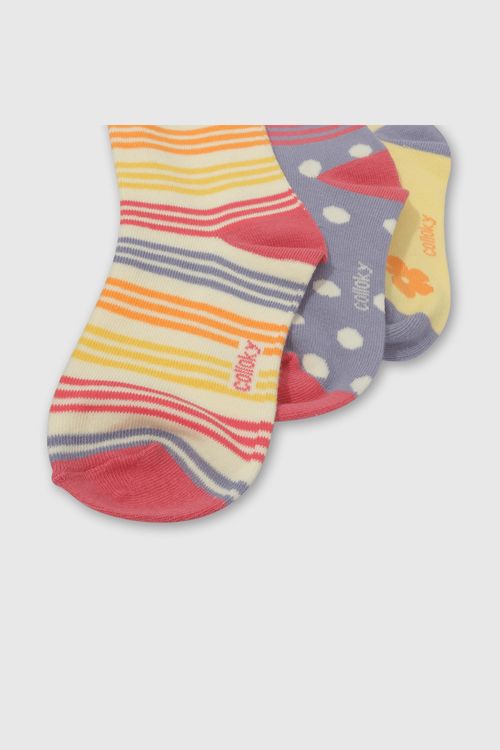 Medias 3/4 De Niña Colección Morado