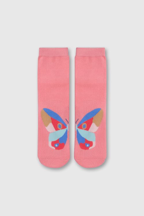 Medias Largas De Niña Rosado