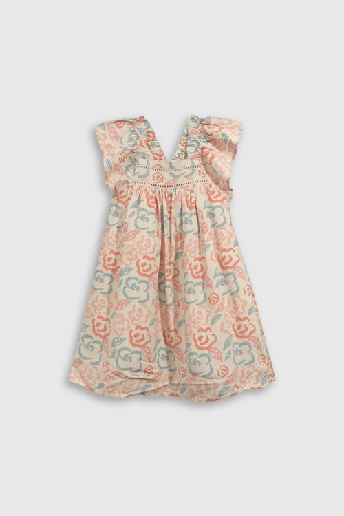 Vestido De Niña Beige