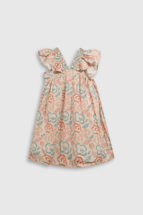 Vestido De Niña Beige